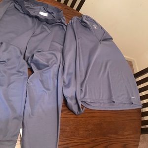 Patagonia 2 piece long sleeve half zip outfit women’s size L